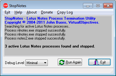 StopNotes 1.4.2.0 software screenshot