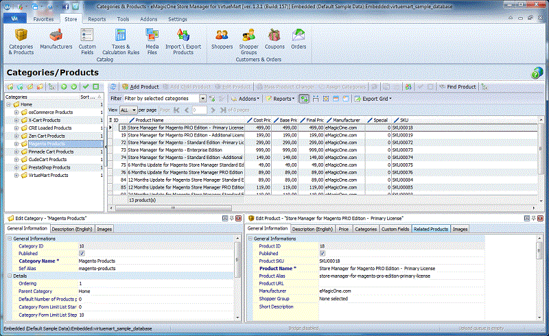 Store Manager for VirtueMart 1.10.0.621 software screenshot