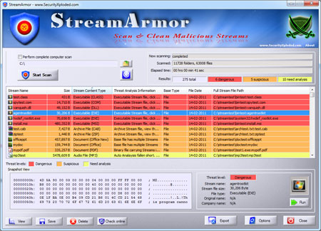 StreamArmor 4.0 software screenshot