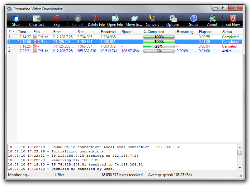 Streaming Video Downloader (formerly FLV Video Downloader) 6.0.0.5 software screenshot