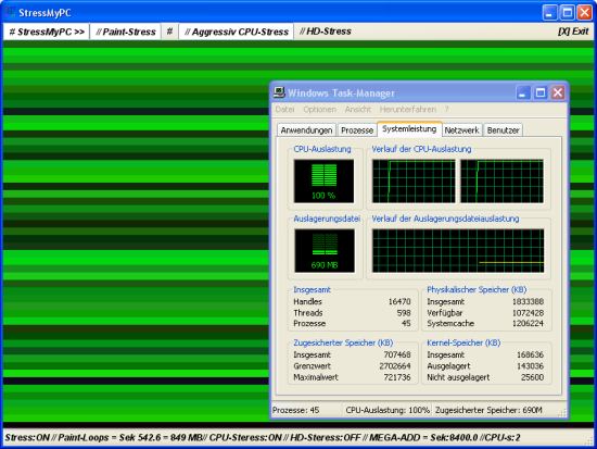 StressMyPC 2.99 software screenshot