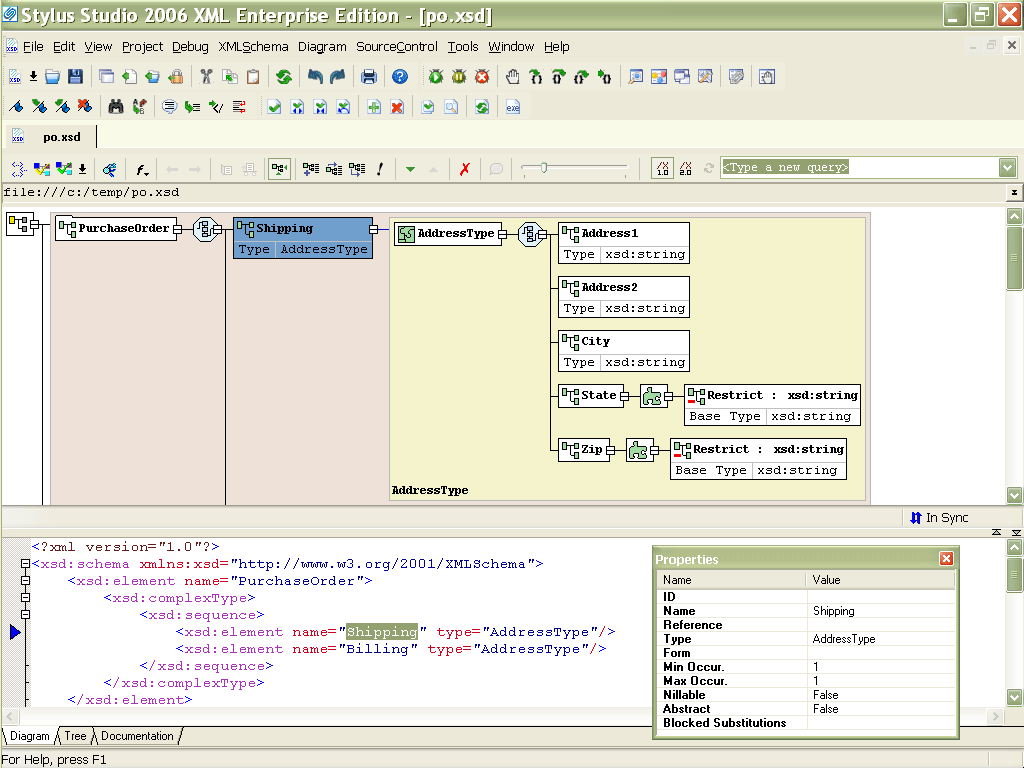 Stylus Studio XML Enterprise Edition X16.1987f software screenshot