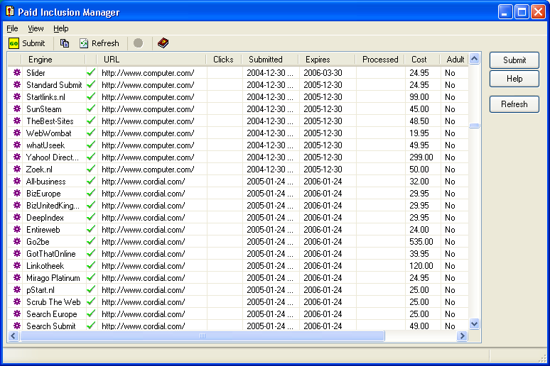 SubmitWolf 8.0 software screenshot