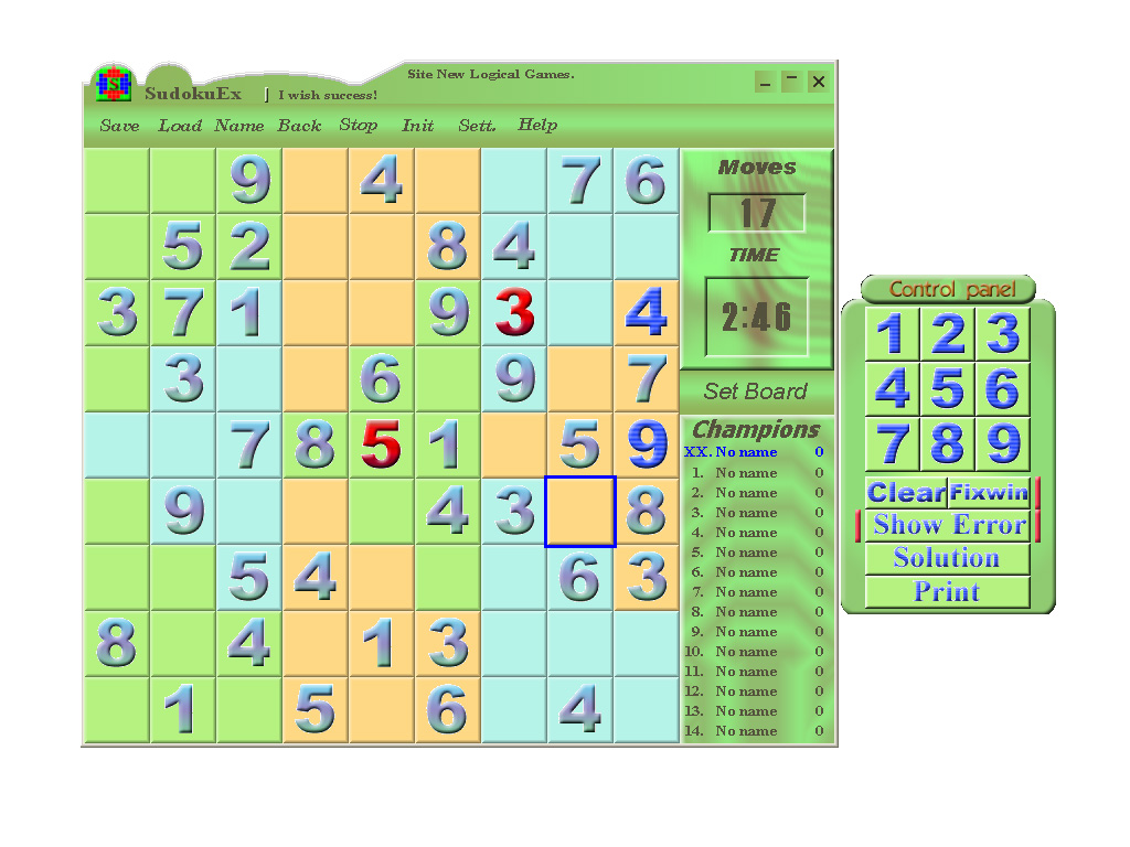 Sudoku Extend 3.00 software screenshot