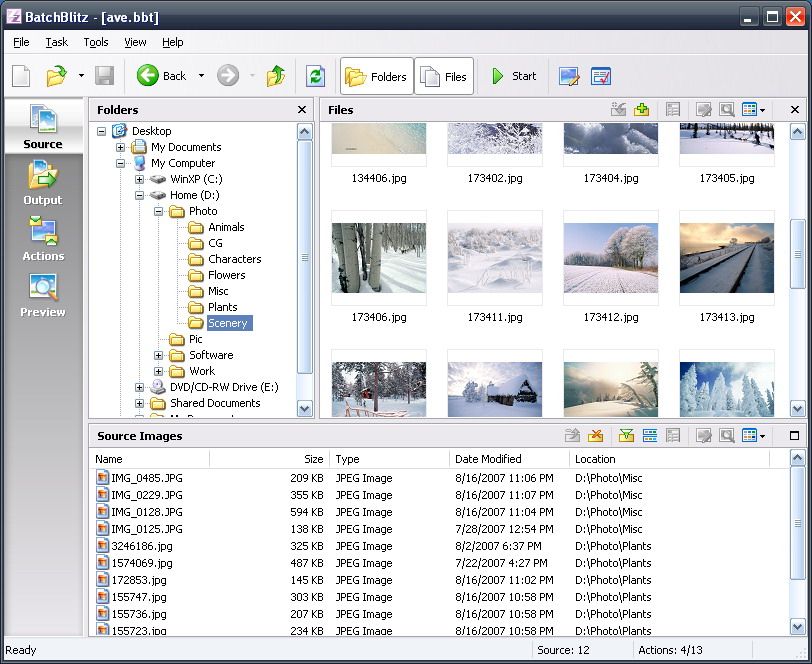BatchBlitz 3.4.0.504 software screenshot