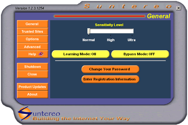 Suntereo 1.2 software screenshot