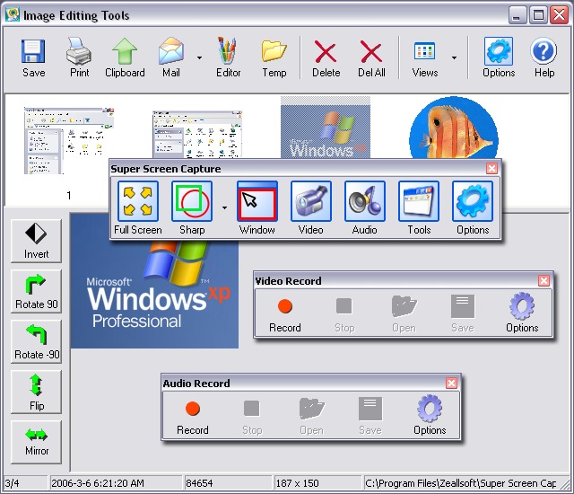 Super Screen Capture 9.0 software screenshot