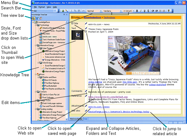 Surfulater 3.42.0.0 software screenshot
