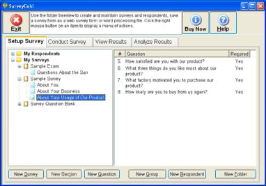 SurveyGold 8 software screenshot