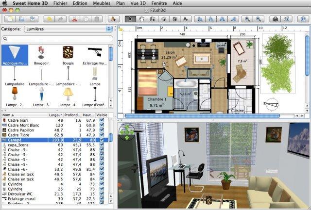 Sweet Home 3D 5.4 software screenshot