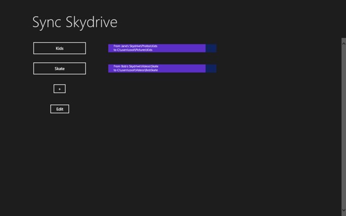 Sync Skydrive 1.0.0.6 software screenshot