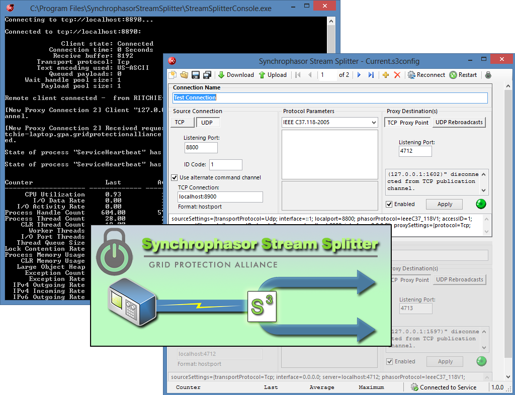 Synchrophasor Stream Splitter 1.0.3 software screenshot