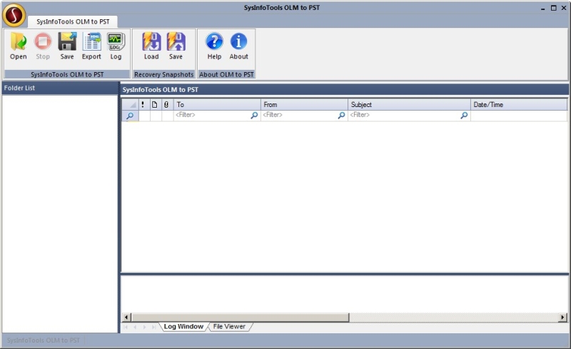SysInfoTools OLM to PST 1.0 software screenshot