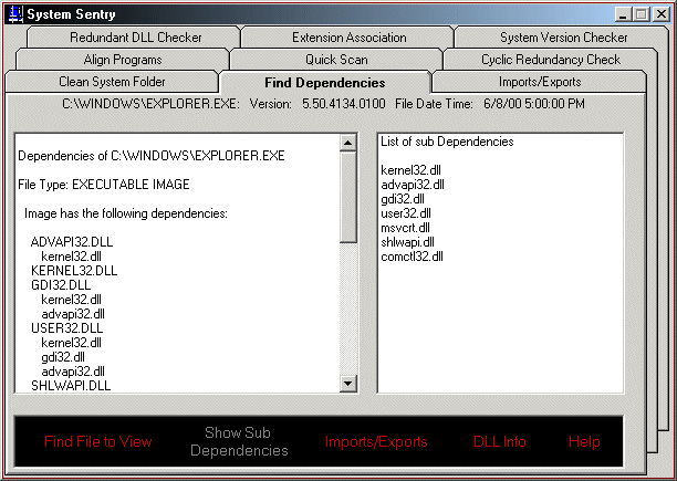 System Sentry 3.0.0.1 software screenshot