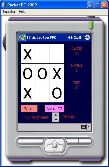 T3 Pocket PC 1.01 software screenshot
