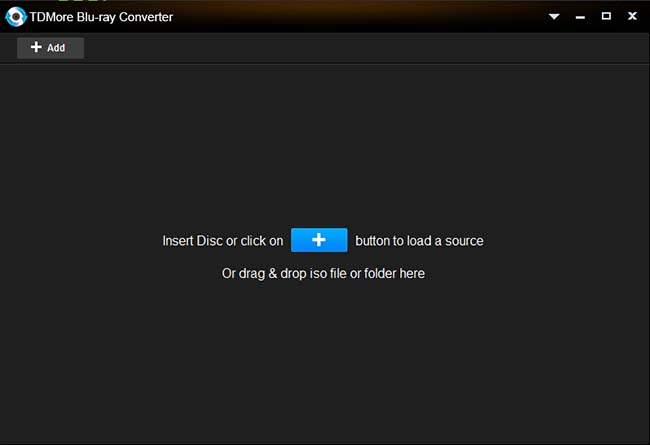 TDMore Blu-ray Converter 1.0.1.1 software screenshot