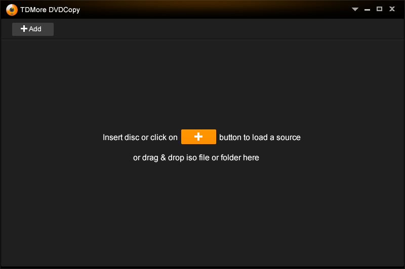TDMore DVD Copy 1.0.1.1 software screenshot