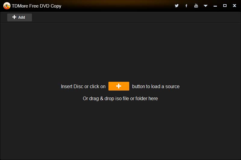 TDMore Free DVD Copy 1.0.1.1 software screenshot