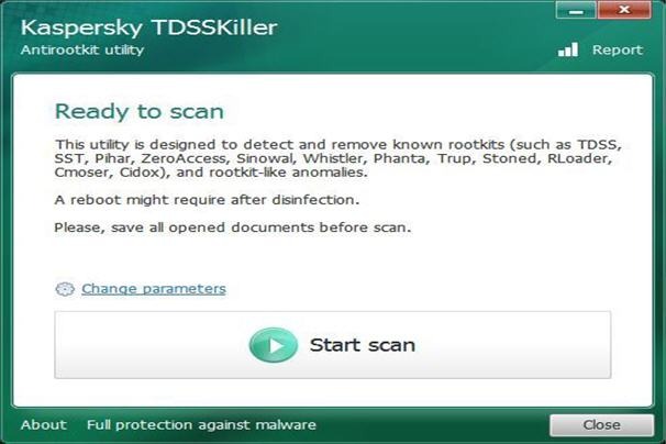 TDSSKiller 3.1.0.11 software screenshot