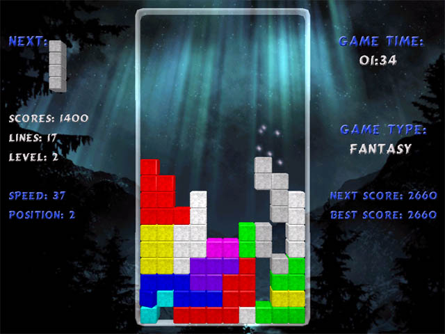 TERMINAL Tetris 1.6 software screenshot
