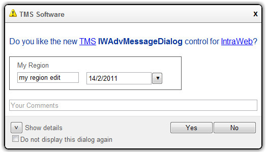 TMS IntraWeb Component Pack Pro 5.3.0.0 software screenshot