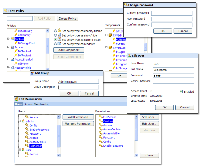 TMS IntraWeb Security System 1.5.0.0 software screenshot
