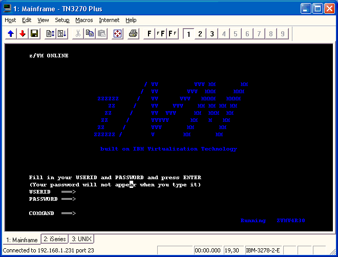 TN3270 Plus 3.5 software screenshot
