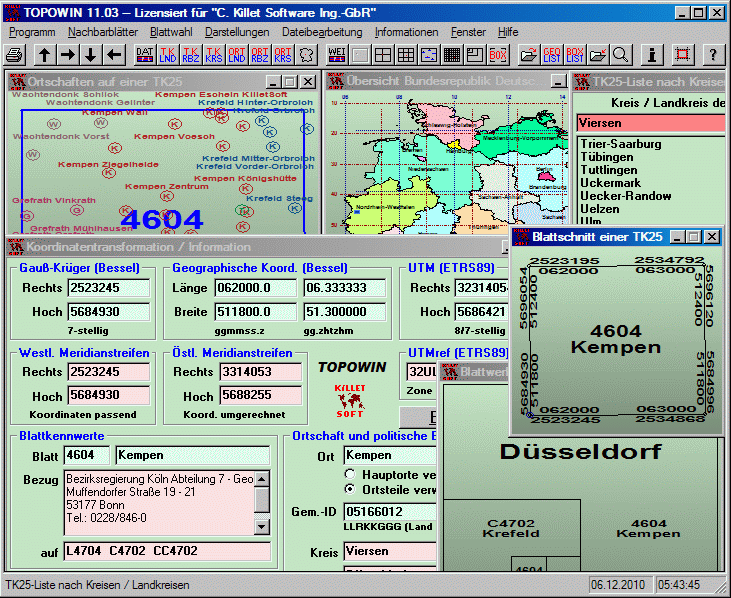 TOPOWIN 11.21 software screenshot
