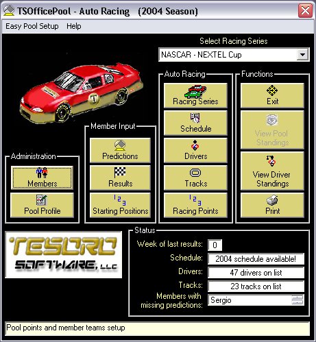 TSOfficePool - Auto Racing 6.2.10 software screenshot