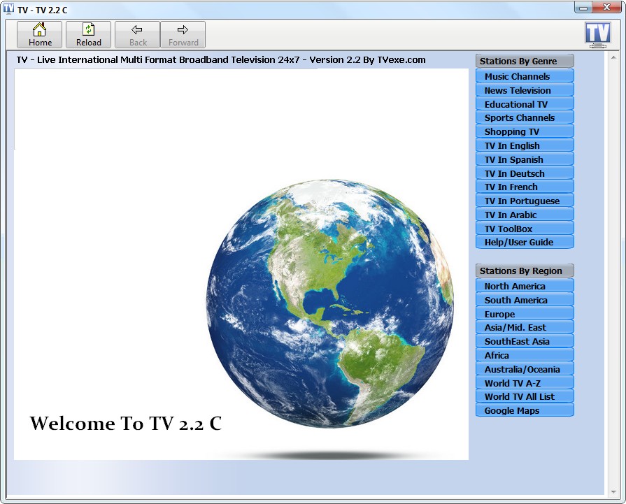 TV 2.2 C software screenshot