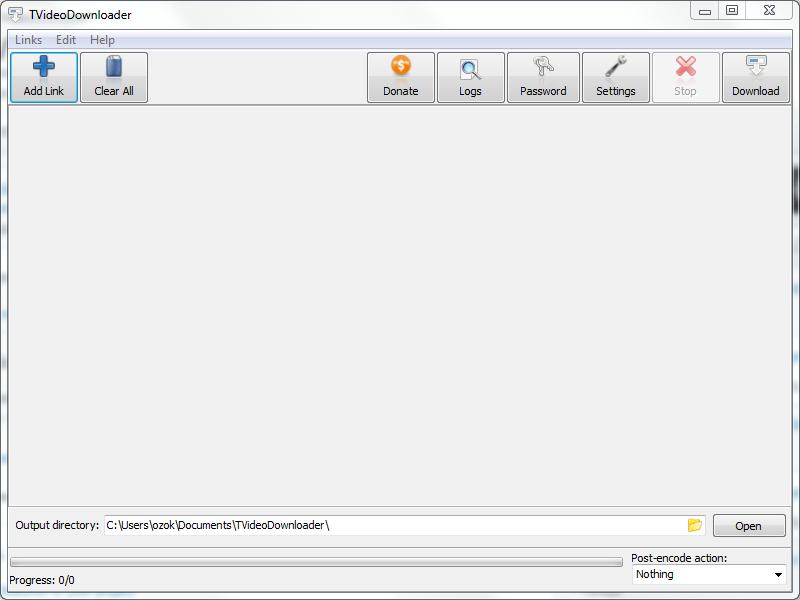 TVideoDownloader 2.0.1.507 software screenshot
