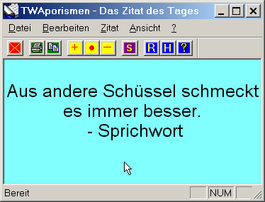 TWAphorism 1.6 software screenshot
