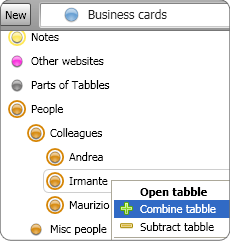Tabbles 4.1.9 software screenshot
