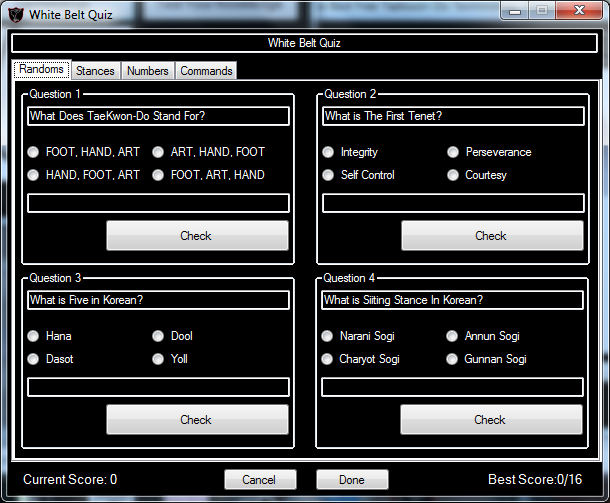 Taekwon-Do X10 1.1.2 software screenshot