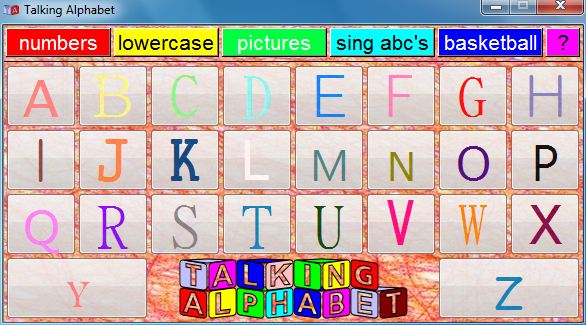Talking Alphabet 3.7.1 software screenshot