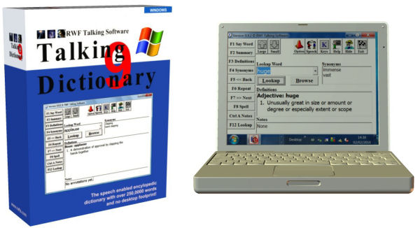 Talking Dictionary for the Blind 10.0.3 software screenshot