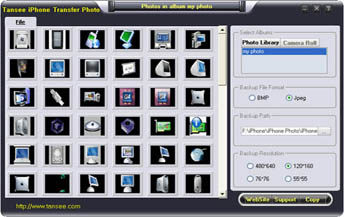 Tansee iPhone Transfer Photo 5.0.0.0 software screenshot