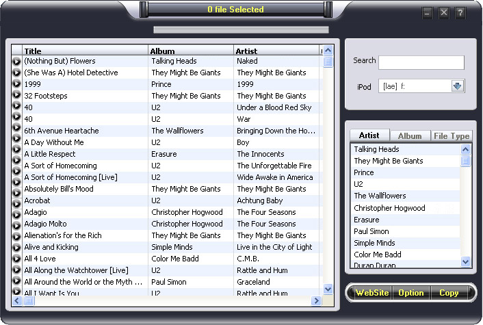 Tansee iPod to computer Transfer v3.2 3.2 software screenshot