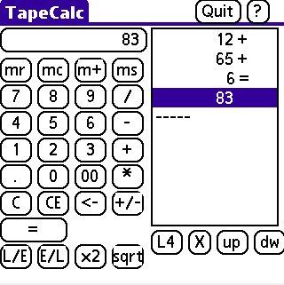 TapeCalc 0.04g software screenshot
