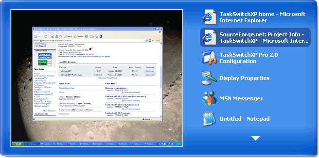 TaskSwitchXP Pro 2.0.11 software screenshot
