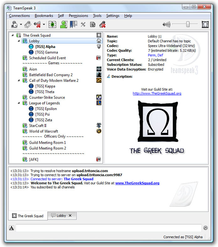TeamSpeak Server 3.0.13.6 software screenshot