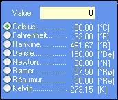 Temperature Convertor v1.2 software screenshot