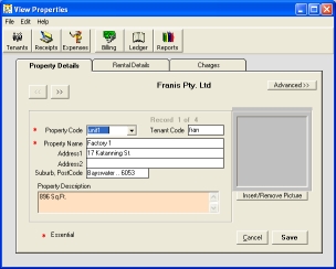 Tenant Billing 5.4.8 software screenshot