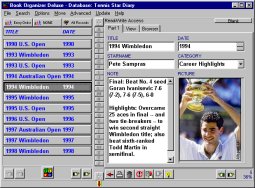 Tennis Organizer Deluxe 4.0 software screenshot
