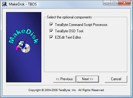TeraByte OSD Tool Suite 1.47 software screenshot