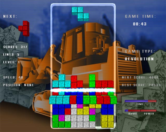 Tetris Revolution 1.7 software screenshot