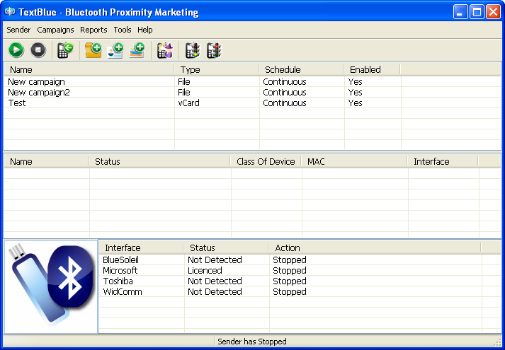 TextBlue 6.11.0.0 software screenshot