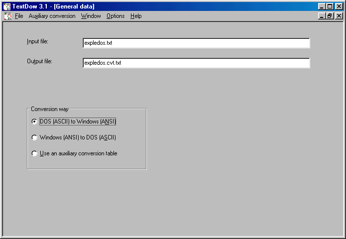 TextDow 3.1 software screenshot