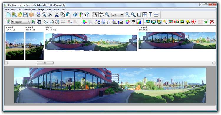 The Panorama Factory 5.1 software screenshot