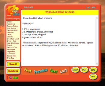 The Recipe Locker 1.1 software screenshot